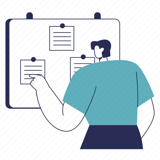 Task board, management, schedule, list, project, plan, business illustration - Download on Iconfinder