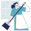 sweeping, sweep, sweeper, broom, maid, cleaning service, cleaner, housekeeping, clean 