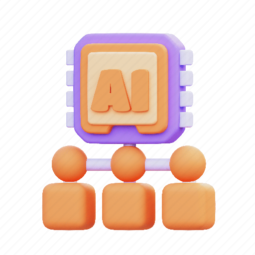 Ai, algorithm, artificial, intelligence, technology, future, tech 3D illustration - Download on Iconfinder