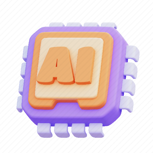 Ai, chip, artificial, intelligence, technology, future, tech 3D illustration - Download on Iconfinder