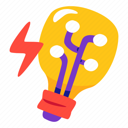 Creative, circuit, bulb, technology, artificial icon - Download on Iconfinder