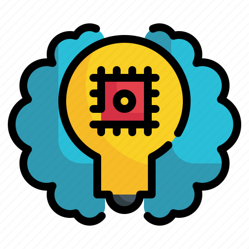 Brain, bulb, chip, artificial, intelligence, idea icon - Download on Iconfinder