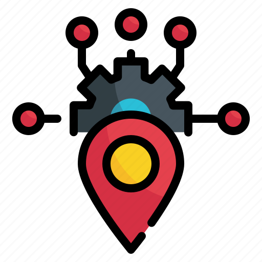 Gps, pin, intelligence, artificial, location, map, place icon - Download on Iconfinder