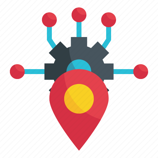 Gps, pin, intelligence, artificial, location, map icon - Download on Iconfinder