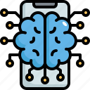 brain, smart, thinking, artificial, intelligence, electronics, network