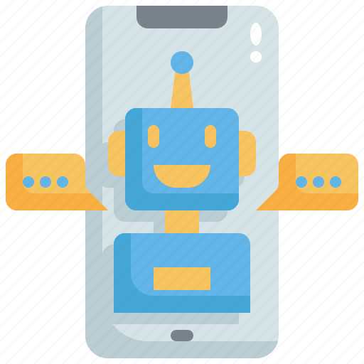 Chatbot, mobile, artificial, intelligence, future, robotic, communication icon - Download on Iconfinder