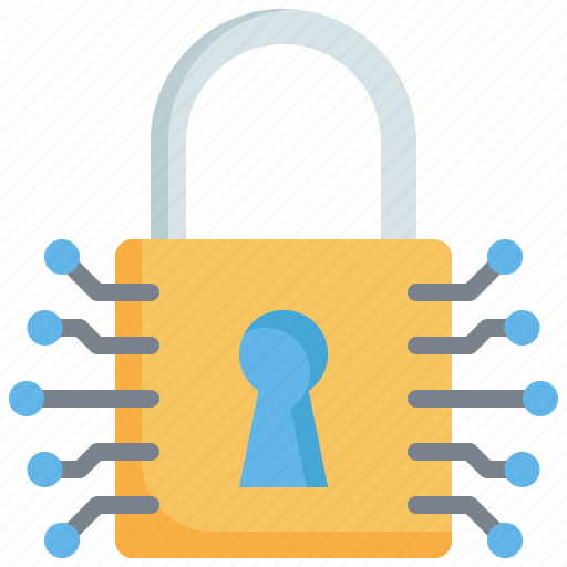 Cyber, security, secure, padlock, locked, network, lock icon - Download on Iconfinder