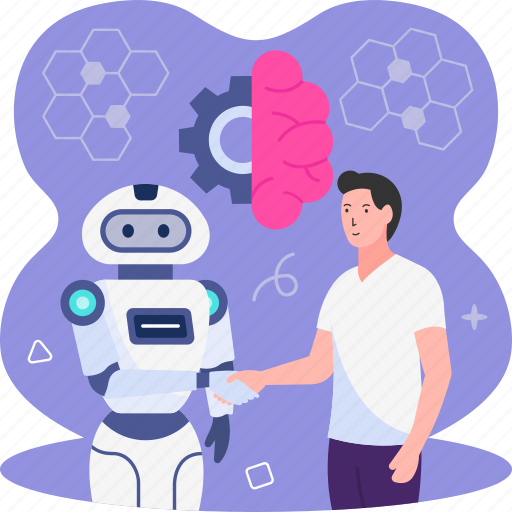 Artificial intelligence, robot, humanoid, ai, technology illustration - Download on Iconfinder