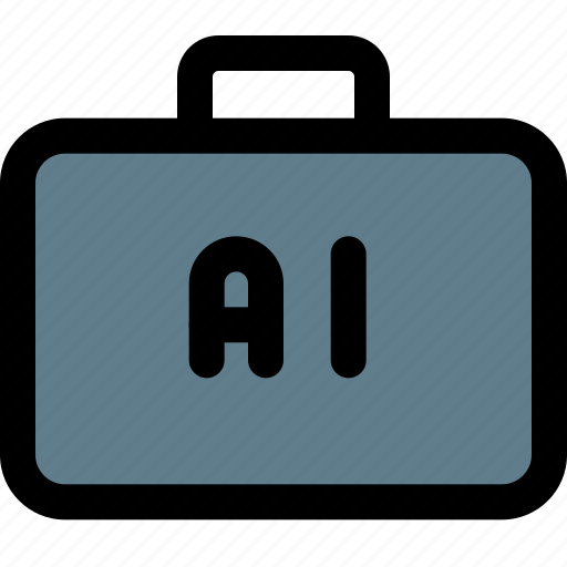 Artificial, intelligence, suitcase, technology icon - Download on Iconfinder