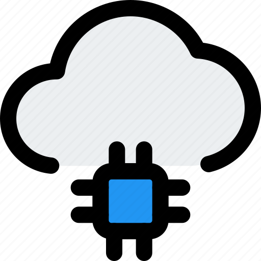 Processor, cloud, technology, storage icon - Download on Iconfinder