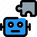 puzzle, robot, technology, device