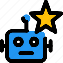star, robot, technology, bookmark