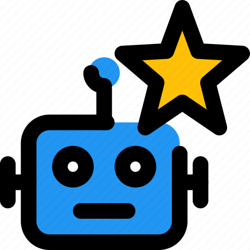 Star, robot, technology, bookmark icon - Download on Iconfinder