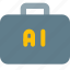 artificial, intelligence, suitcase, technology 