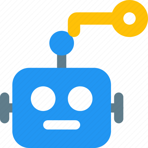 Key, robot, technology, pin icon - Download on Iconfinder