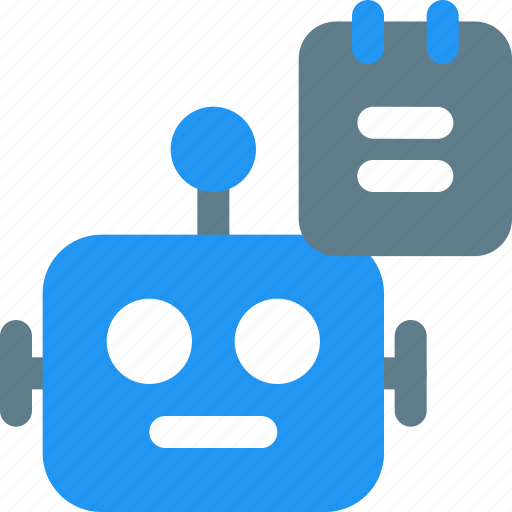 Notes, robot, technology, device icon - Download on Iconfinder