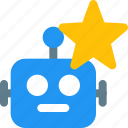 star, robot, technology, bookmark