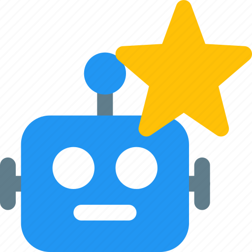 Star, robot, technology, bookmark icon - Download on Iconfinder