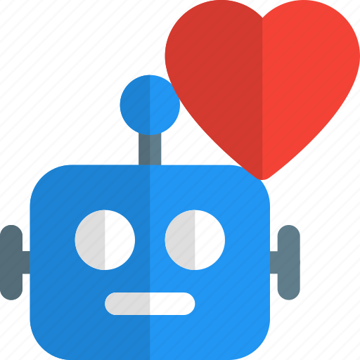 Robot, technology, heart, favorite icon - Download on Iconfinder