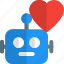 robot, technology, heart, favorite 