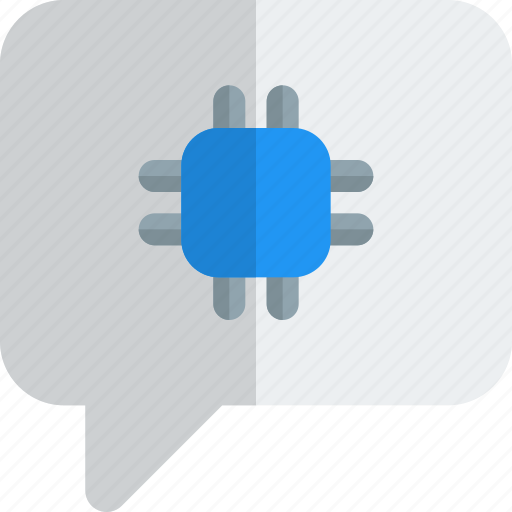 Processor, chat, technology, bubble icon - Download on Iconfinder