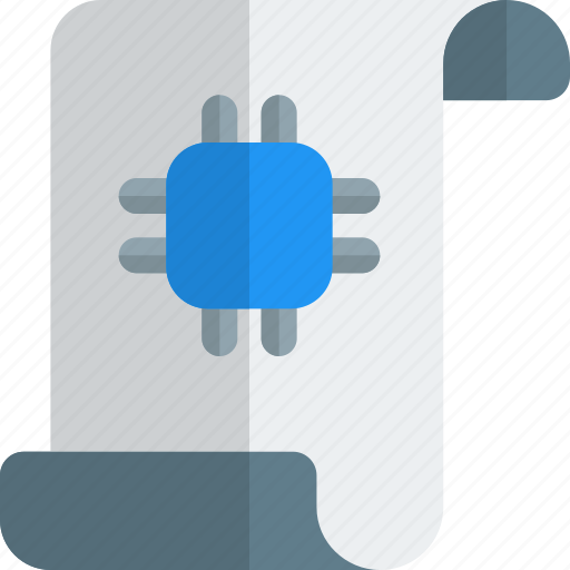 Processor, paper, technology, document icon - Download on Iconfinder