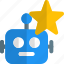star, robot, technology, bookmark 