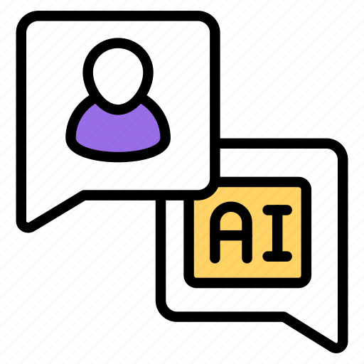 Ai chatting, communication, conversation, discussion, negotiation icon - Download on Iconfinder