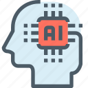 artificial, head, human, intelligence, technology