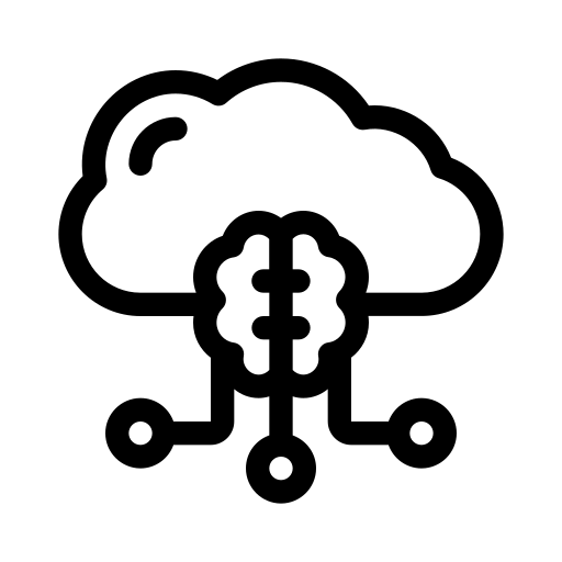 Artificial, intelligence, and, cloud, data, intelligencecloud, computingartificial icon - Download on Iconfinder