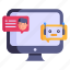 robotic chat, robot communication, robot conversation, virtual assistant, robot assistant 