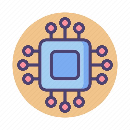Cpu, embedded, microchip, processor, tracker, device icon - Download on Iconfinder