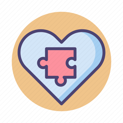Behavior, emergent, heart, puzzle icon - Download on Iconfinder