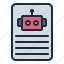report, bot, robot, technology, futuristic, artificial intelligence 