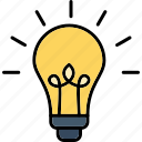 idea, brainstorm, bulb, creative, new, business, light