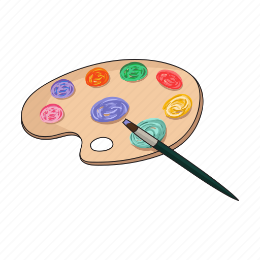 Art, artistic, brush, multicolored, paint, palette, tool icon - Download on Iconfinder