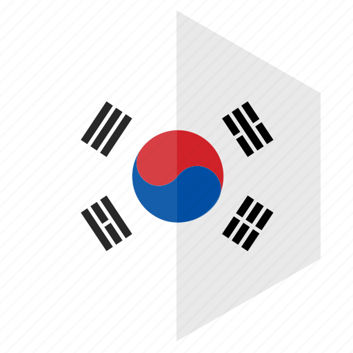 Asia, country, design, flag, hexagon, south korea icon - Download on Iconfinder