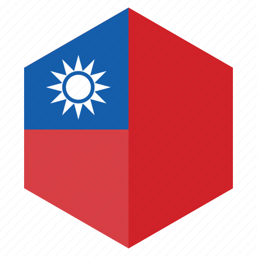 Asia, country, design, flag, hexagon, taiwan icon - Download on Iconfinder