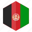 afghanistan, asia, country, design, flag, hexagon 