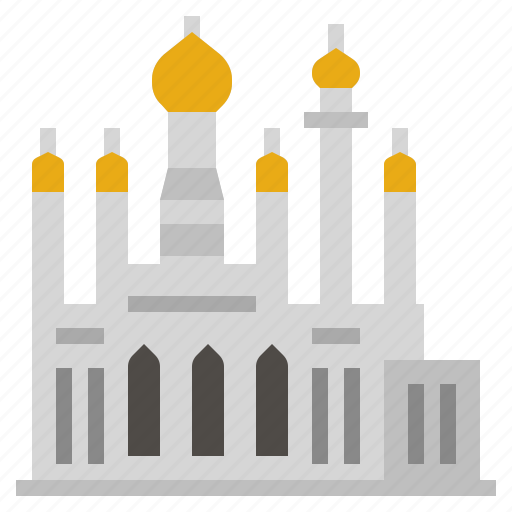 Asia, bandar seri begawan, brunei, country, landmark, omar ali saifuddin mosque, southeast asia icon - Download on Iconfinder