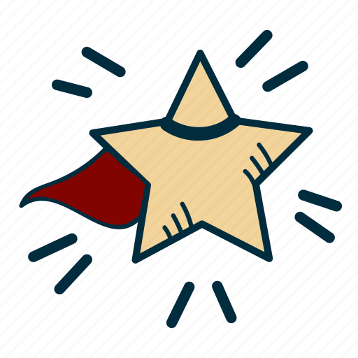 Cape, duty, government, power, star, superstar icon - Download on Iconfinder