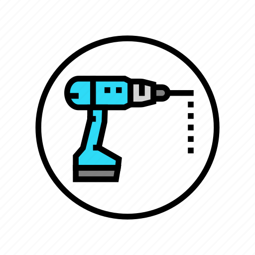 Drill, hole, assembly, furniture, instruction, manual icon - Download on Iconfinder