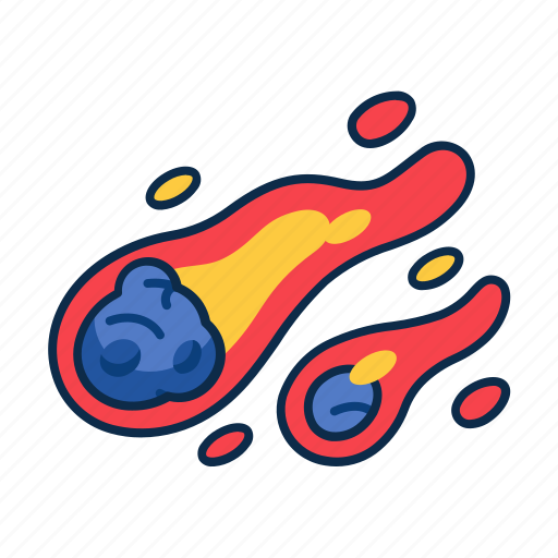 Asteroids, flames, comet, fires icon - Download on Iconfinder
