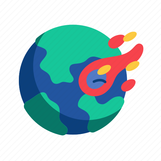 Asteroid, comet, passing, earth icon - Download on Iconfinder