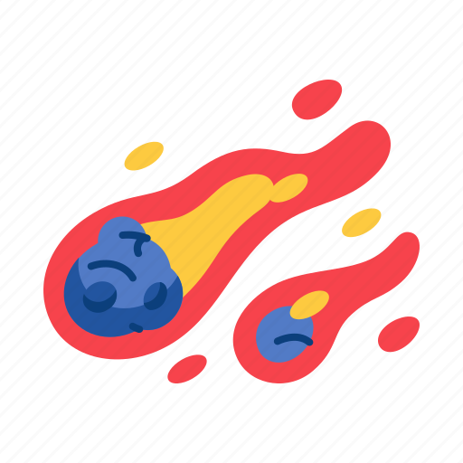 Asteroids, flames, comet, fires icon - Download on Iconfinder