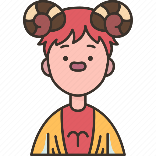 Aries, zodiac, sign, boy, astrology icon - Download on Iconfinder