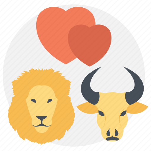 Horoscope love, love prediction, taurus and leo, zodiac love couple, zodiac signs icon - Download on Iconfinder