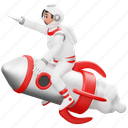 astronaut, riding, rocket, startup, space, spaceship, launch, astronomy, business 
