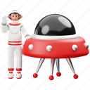 astronaut, ufo, astronomy, science, space, flying saucer, spaceship, universe, alien 