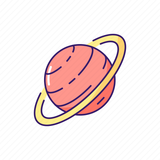 Saturn, astronomy, sphere, planet icon - Download on Iconfinder
